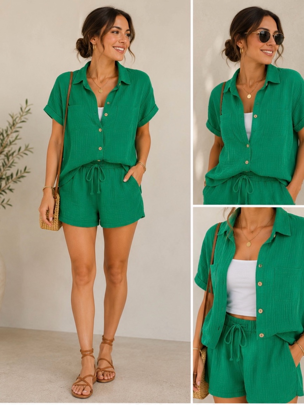 SHEIN 2 Pc Shorts & Top Set Size Small